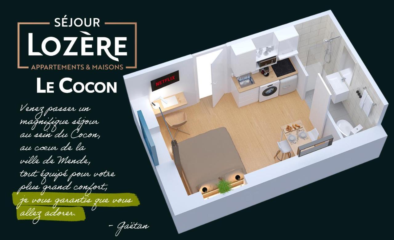 Le Cocon - Netflix/wifi Fibre - Sejour Lozere Apartment Mende